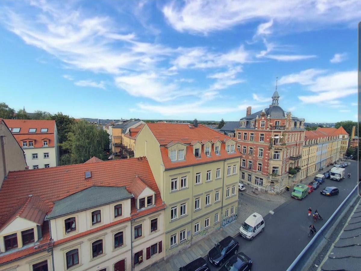 Neustadt-Aussicht - Grosse Wohnung Mit Balkon Dresde Exterior foto