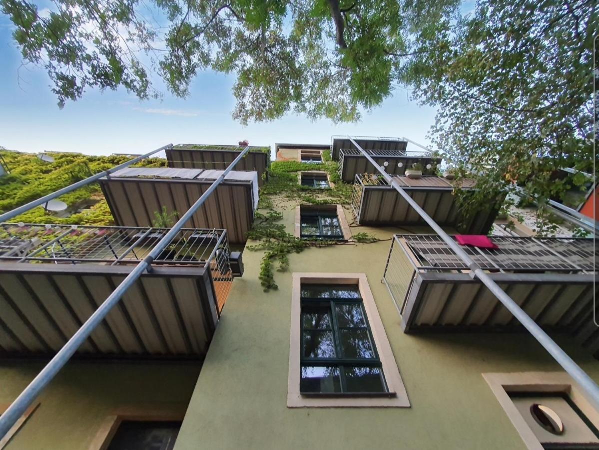 Neustadt-Aussicht - Grosse Wohnung Mit Balkon Dresde Exterior foto